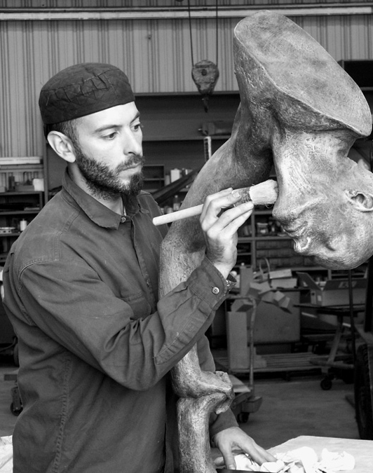 Albert Dicruttalo in the studio