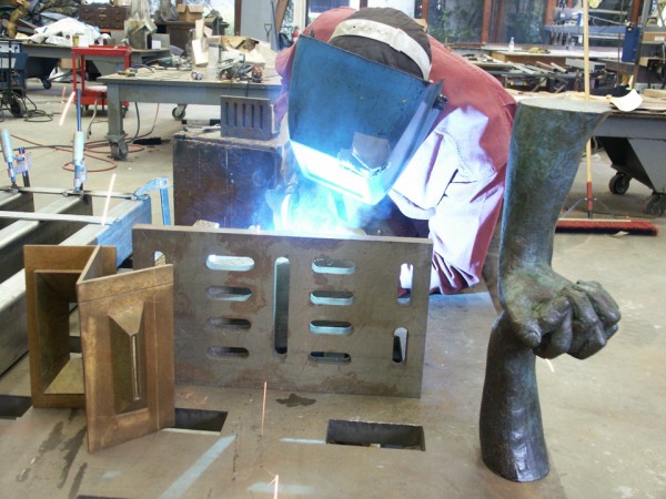 Albert Dicruttalo welding